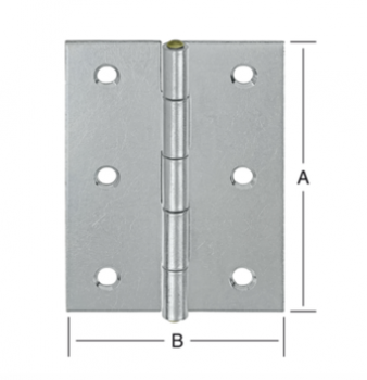 Halbbreite Scharniere gerollt 50x39 mm Nr. 000502050Z